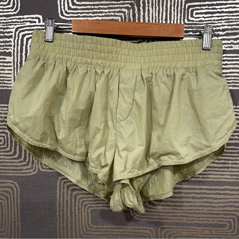 FREE PEOPLE MOVEMENT Running Shorts with Lace Lining.